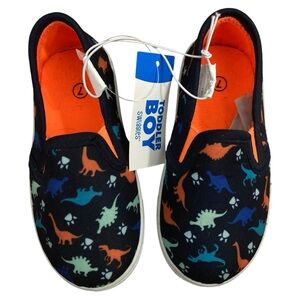 Swiggles Toddler Boy Dinosaur Print Slip on Shoes/Sneakers